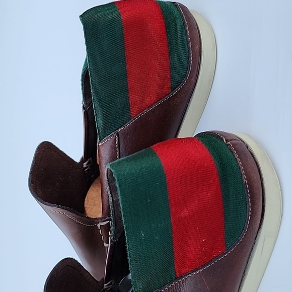 Gucci Moca Pelle S. Gomma Runner Men’s Shoes Size 41.5 E - Picture 5 of 12